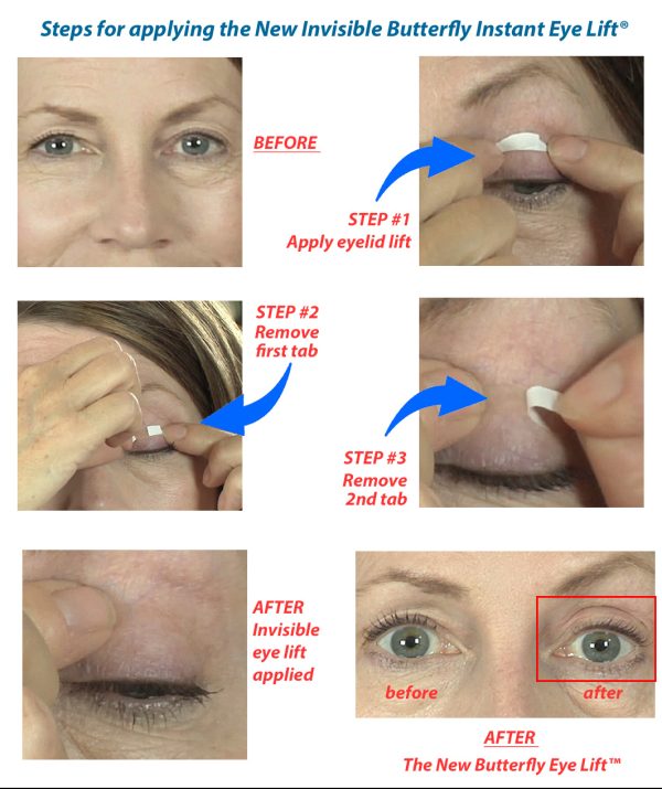 Butterfly Invisible Double Eye Lift Application Steps